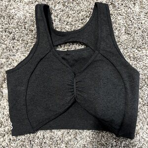 Buffbunny Form Reversible Seamless Sports Bra, Size M — Charcoal